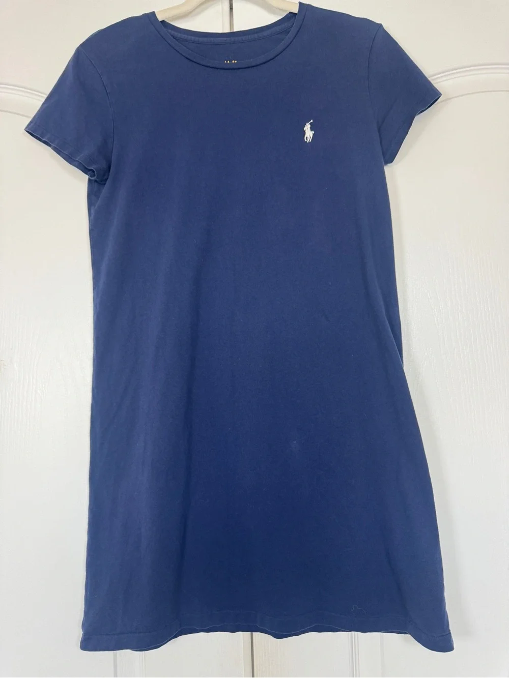Polo Ralph Lauren Girls Navy Cotton T Shirt Dress Medium